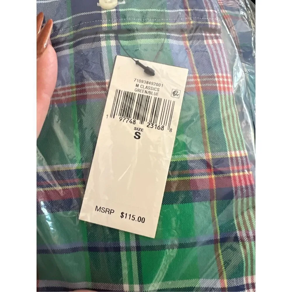Polo Ralph Lauren NWT Classic Fit Yarn-Dyed Plaid Cotton Oxford Button Down Shir
